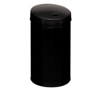 5Five - Poubelle Noire - 42l - 32x32x62cm - Poubelle, Design Moderne, Accessoire de Cuisine et Salle de Bain