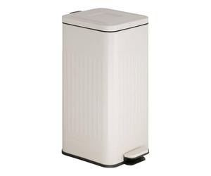 5five - poubelle nova avec pedale 30l beige 35x27x58 cm
