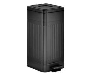 5five - poubelle nova avec pedale 30l noir 35x27x58 cm