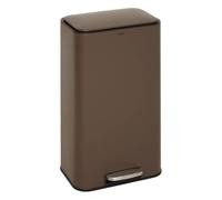 5five - poubelle rectangulaire à pédale delta 30l chocolat