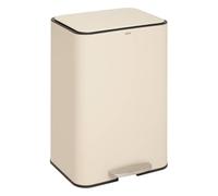 5five - poubelle rectangulaire à pédale delta 50l argile