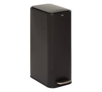 5five - poubelle slim rectangulaire à pédale delta 30l noir