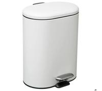 5five - Poubelle Soft Close métal 6l siliflex Blanc