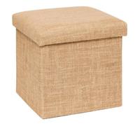 5five - pouf de rangement ""mix n modul"" en toile de jute 31x31cm