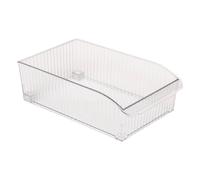 5Five - Rangement Frigo STREAKS Transparent en Plastique - 31,5x20x9,8cm - Organisation Réfrigérateur, Rangement Alimentaire, Bac pour Cuisine