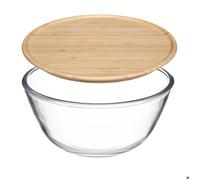 Saladier en verre avec couvercle en bambou - Transparent - D 23 x H 11,8 cm Transparent https://www.fnac.com/mp48062550/FIVE-Simply-Smart-Saladier-et-Couvercle-Bambou-2-5L-Transparent/w-4?oref=64514c9d-772f-83eb-5164-43ac72bb2e80