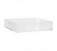 5five Selena Plateau de rangement carré en polystyrène transparent, L 20 x l 20 x H 4,8 cm