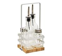 5five - set bouteille huile/vinaigre et condiments balm transparent