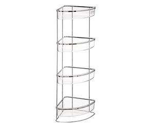 5five Simple Étagère d'angle pour Salle de Bain Manta 4 Niveaux à Suspendre