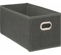 5five Simply Smart Aufbewahrungskorb Mix N Modul, Pappe, PP-Kunststoff, Dunkelgrau meliert, 15 x 31 cm, 160384D