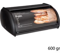Boîte À Pain En Métal Relief Noir Secret De Gourmet