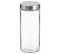 5five Simply Smart Einmachglas Nixo, Vorratsglas, Glas, Edelstahl, Transparent, 2 L, 135299