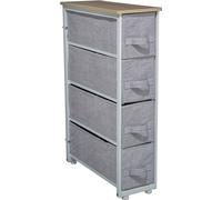 5five Simply Smart Étagère de salle de bain en métal, polyester gris 73,5cm x 20cm x 48cm