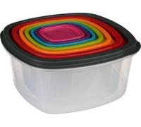 5five Simply Smart Frischhaltedosen Set 7-tlg., PP-Kunststoff, Bunt, 120392