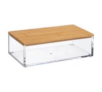 5five Simply Smart Kosmetik-Aufbewahrungsbox Selena S mit Bambusdeckel, Kunststoff, 161079