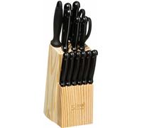 5Five Simply Smart Messerblock bestückt 14-tlg., Messer-Set mit Schärfer und Schere, Holz, Edelstahl, 151170