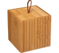 5five Simply Smart | Organiseur en bambou avec couvercle - Petit - Moderne et élégant - Pour cosmétiques et accessoires