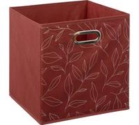 5five Simply Smart | Panier de rangement - Serene - 31x31 cm - Rouge - Décoratif et pliable - Idéal pour le rangement