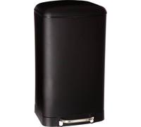 5five Simply Smart Pedal-Abfalleimer Ariane, Mülleimer, Edelstahl, Kunststoff, Schwarz, 30 L, 133684