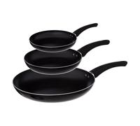 5five Simply Smart Pfannenset 3-tlg., Bratpfannen, Induktion, Aluminium, Silikon, Schwarz, 20, 24, 28 cm, 179792