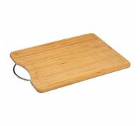 5five Simply Smart Schneidebrett mit Tragegriff, Bambus, Metall, Braun, 42 x 30 cm, 540716001