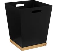 5Five simply smart seau à déchets bava mdf board bamboo black/brown 32,5 cm x 26,5 cm x 26,5 cm
