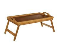 5five Plateau de petit-déjeuner rectangulaire avec pieds pliants en bambou, L 65,5 x l 30 x H 23 cm