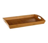 5five Simply Smart Serviertablett rechteckig mit Griffen, Bambus, Braun, 44 x 29 cm, 111539A