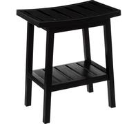 5five Simply Smart | Tabouret - Scandi - Noir - Avec tablette - Stylé et pratique