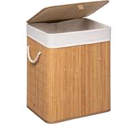5Five Simply Smart Wäschekorb, faltbare Wäschetonne, Bambus, Polyester, 50 cm, 161045A