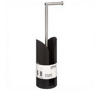 5five Support de papier toilette en métal flexible, noir