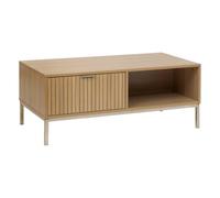 5five - Table Basse tasso Effet Bois Naturel 100x40cm