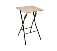 5five - table de bar pliante 2 places effet bois