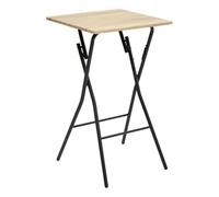 5five - Table de Bar Pliante 2 Places Effet Bois