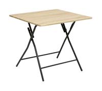 5five - table pliante 4 places effet bois
