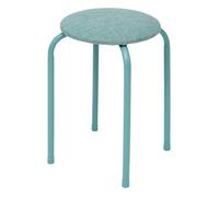 5five - tabouret flexy plus vert céladon en tissu chiné