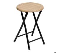 5five - tabourets pliants effet bois naturel
