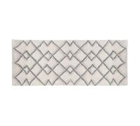 - Tapis Ethnique pour salle de bain - 50 x 120 cm - Gris