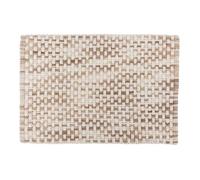 5five - tapis de bain tressé taupe 50x75cm