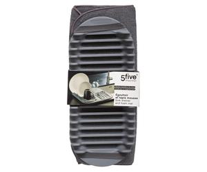 5five Tapis égouttoir à vaisselle gris - 42 x 43,5 cm