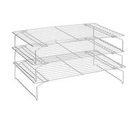 5Five - Volette Pâtisserie Empilable Argent - 3-25x4x40cm - Accessoire de Cuisine, Pâtisserie