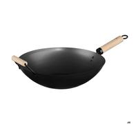 FIVE Simply Smart - Wok en Acier & Manche en Bois "Tio" 35cm Noir Noir G