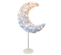5ft Eid Moon Tree & LED Lights - White