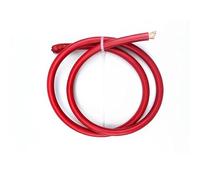 5FT Heavy Duty PVC Power Cable, 1-12AWG Red Black, Flexible Copper For Car Battery Jumper, High Current Wiring(RV-Red,6 AWG)