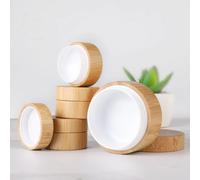 5g 10g 15g 20g 30g 50g bouteille de bambou pot de crème Nail Art masque crème rechargeable vide cosmétique maquillage conteneur bouteille boîte de rangement