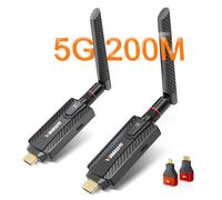 5G 200m sans fil Wifi HDMI vidéo émetteur récepteur Extender TV Stick Dongle adaptateur pour caméra DVD ordinateur portable vers TV projecteur 1 TX and 1 RX