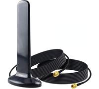 5G 4G Antenne WiFi 10dBi 600-6000MHz Haute Gain Câble Antenne Double SMA Mâle 2M avec Base Magnétique Solide pour Routeur sans Fil 4G 5G LTE, Réseau NB-IoT, Caméra de Sécurité sans Fil
