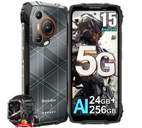 5G Blackview Téléphone Portable Incassable BL7000 24Go+256Go,Double Écran 6.78"",7500mAh,50MP NFC Noir avec Smartwatch W70 Pro