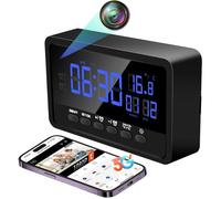 5G Caméra Espion WiFi, Mini Camera Cachée Réveil sans Fil HD 1080P, avec Vision Nocturne Détection de Mouvement Tuya APP