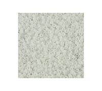 5g Miyuki Delica 11/0 (1,6mm) Rocailles, blanc opaque (Opaque White , DB0200)